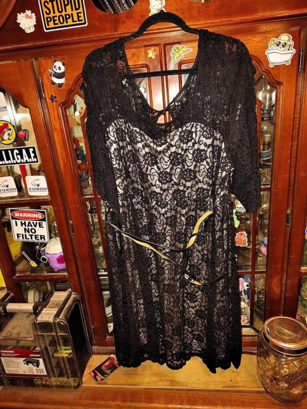 TORRID Black Lace Mini Dress